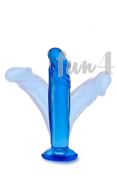 B Yours - Sweet N' Small 6 Inch Dildo With Suction Cup,blue